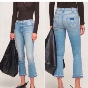 MOTHER The Hustler Undone Hem Jeans 26